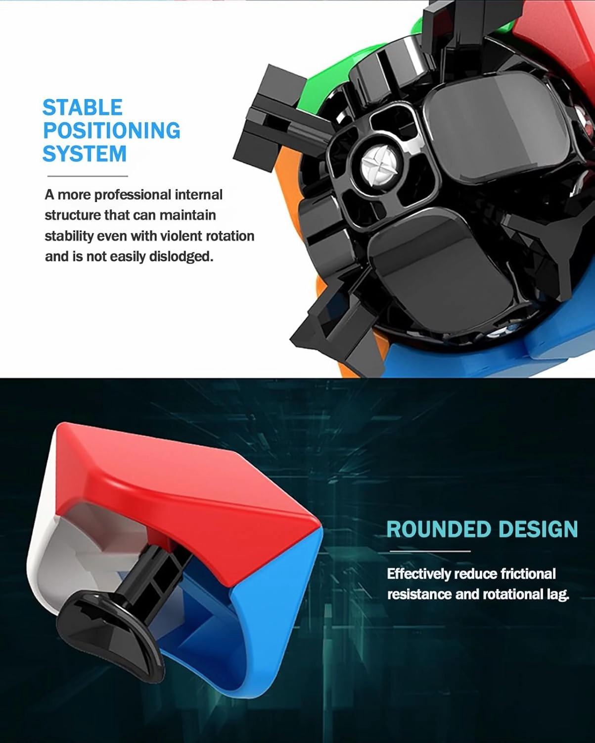 CFMOUR Speed Cube Set - Moyu Meilong 2x2 3x3 4x4 5x5 Cube Bundle | Stickerless Magic Cubes with Smooth Turning | Birthday Party Christmas Brain Teaser Puzzle Toys for Kids & Adults