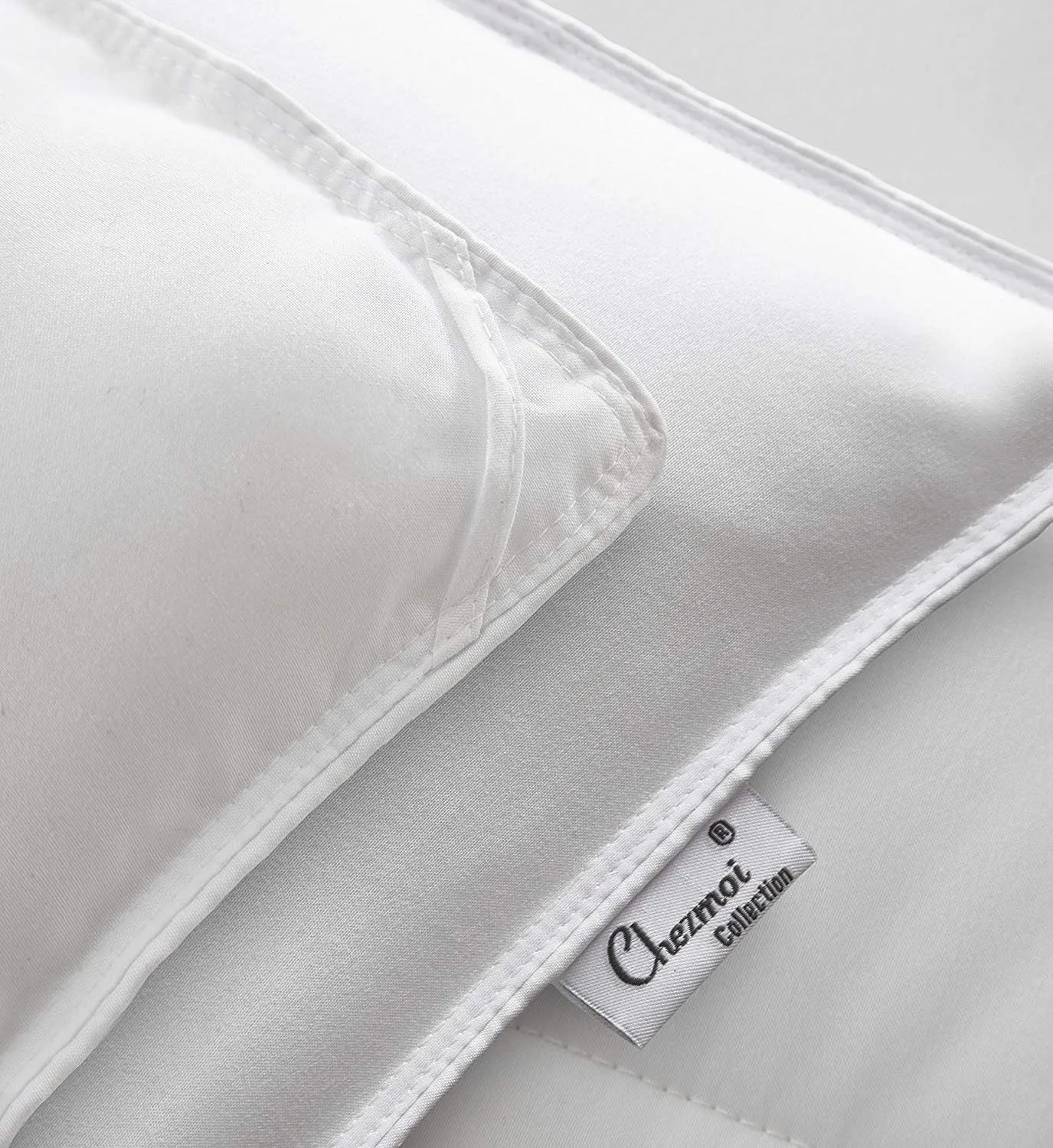 Chezmoi Collection White Oversized King Comforter Duvet Insert - All Season, Heavyweight Quilted for Winter Warm Fluffy Bed With Corner Tabs