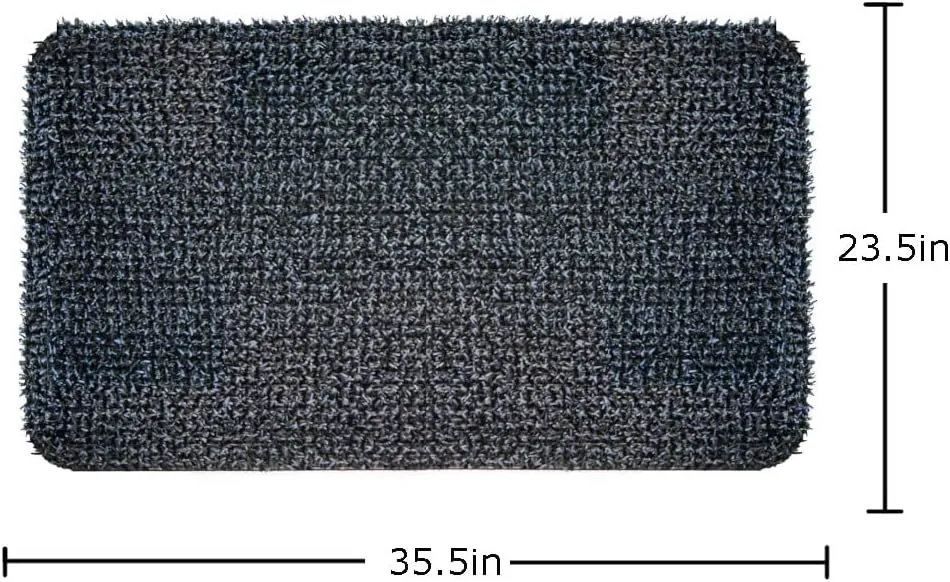 CLEAN MACHINE 10376922 High Traffic Astroturf Dirt Trapper Doormat, 23.5" x 35.5", Charcoal