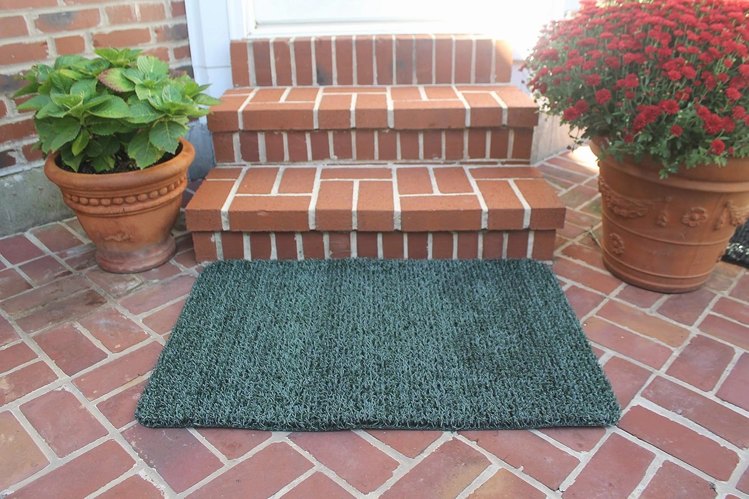 CLEAN MACHINE 10376912 Astroturf Dirt Trapper Doormat 23.5" x 35.5", Flair Evergreen