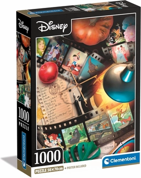Clementoni - 39810 - Puzzle Collection - Disney Classic Movies - 1000 Pieces - Adult Puzzle, Vertical, Fun for Adults, Made in Italy