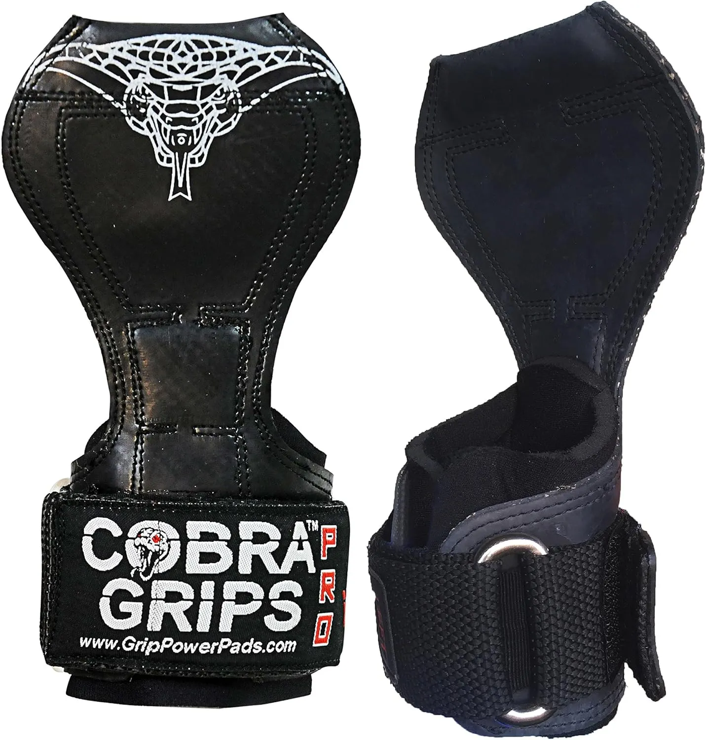 Cobra Grips PRO Weight Lifting Gloves Heavy Duty Straps Alternative Power Lifting Hooks for Deadlifts Adjustable Neoprene Padded Wrist Support Bodybuilding