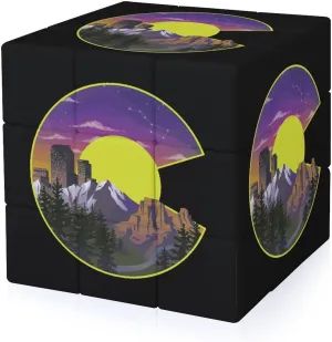 Colorado Sights Funny 3x3x3 Cube Smooth Lightweight Puzzle for Adult Graphic Printing Travel