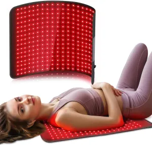 Comfytemp 24'' x 17'' Large Red Light Therapy Pad for Body, FSA HSA Eligible Near Infrared Light Therapy Pad with 320 LEDs, Father's Day Gifts, 48W Light Wrap for Back Waist Joint Muscle Pain Relief