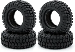Compatible with Axial SCX24 90081 AXI00005 C10 AXI00006 AXI00002 Universal for 1/24 RC Car Tire Tread Upgrade Kit RC Wheel Tires(ColorC)