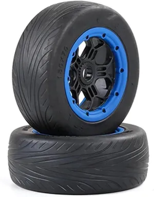 Compatible with Hpi for Km for Baja 5S for SLT V5 for LOSI 5IVE T 180X70mm Right and Left On Road Tire for 1/5 Rc Car Parts Accessories RC Wheel Tires
