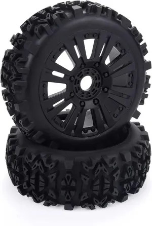Compatible with Redcat for Losi for HPI for Kyosho for HSP 1/8 Scale RC Buggy Vehicle Wheels and Tires Sets RC Wheel Tires(2pcs)