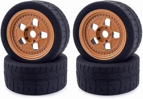 Compatible with ARRMA for ZD for Racing EX07 4WD for Brushless 1/7 RC Car Upgrade Parts 4PCS 109mm RC Tires Wheel 17mm Hex Hub Tyre RC Wheel Tires