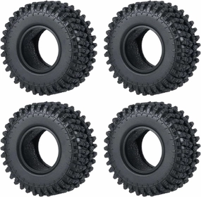 Compatible with Axial SCX24 1/24 for TRX4M 1/18 RC Micro Crawler Car Wheels Tires 4PCS 1.0 Inch Soft Rubber Tyres RC Car Upgrade Parts RC Wheel Tires(Color3,50mm)