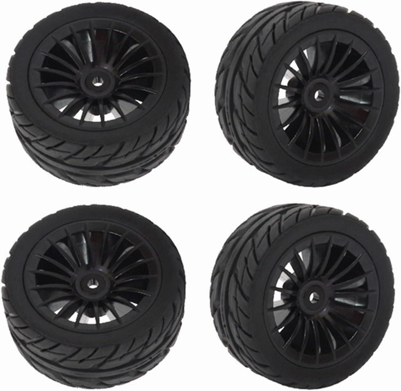 Compatible with SG1603 SG1604 UDIRC UD1601 UD1602 UD1603 UD1604 4Pcs Rubber Tires Tyre Wheel 1/16 RC Car Upgrades Parts RC Wheel Tires
