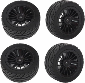 Compatible with SG1603 SG1604 UDIRC UD1601 UD1602 UD1603 UD1604 4Pcs Rubber Tires Tyre Wheel 1/16 RC Car Upgrades Parts RC Wheel Tires
