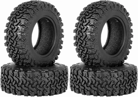 Compatible with Traxxas TRX4 D90 for Axial SCX10 II III for Redcat for MST 4PCS 90Mm 1.9 Rubber Tire Wheel Tyre 1/10 RC Crawler Car RC Wheel Tires