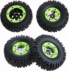 Compatible with Wltoys 12428 12423 0070 0071 2-4pcs Left Right Rubber Tires Wheel Hub Kit for 1:12 RC Car Spare Replace Parts RC Wheel Tires(Left and Right Tires)