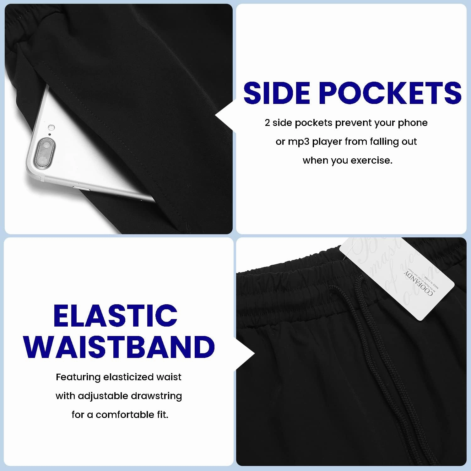 COOFANDY Men's 2 Pack Gym Workout Shorts 7 Inch Quick Dry Athletic Shorts Lightweight Running Shorts with Pockets