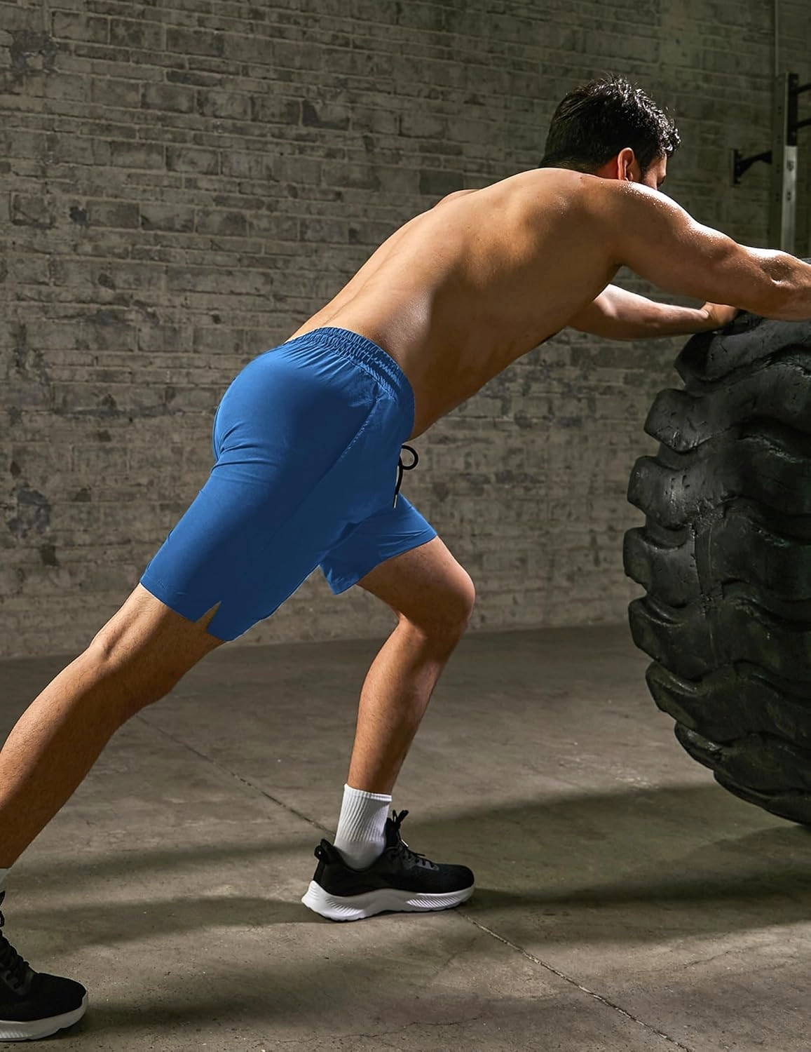 COOFANDY Men's 2 Pack Gym Workout Shorts 7 Inch Quick Dry Athletic Shorts Lightweight Running Shorts with Pockets
