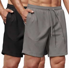 COOFANDY Men's Gym Workout Shorts 8 Inch Quick Dry Athletic Shorts Lightweight Drawstring Running Shorts