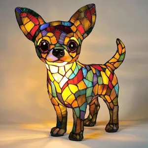 Corgi Lamp, French Bulldog Lamp, Dachshund Lamps, Pug Lamps, Dog Series Art Night Light, Cute Pet Dogs Themed LED Table Lamps with Warm Ambient Glow, Fun Gift for Dog Lovers (Chihuahua B)