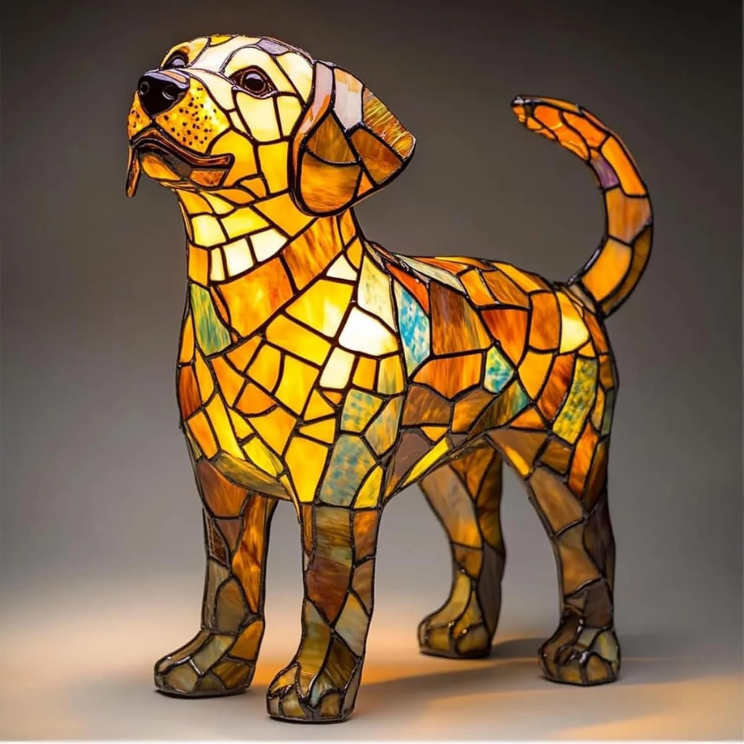 Corgi Lamp, French Bulldog Lamp, Dachshund Lamps, Pug Lamps, Dog Series Art Night Light, Cute Pet Dogs Themed LED Table Lamps with Warm Ambient Glow, Fun Gift for Dog Lovers (Corgi A)