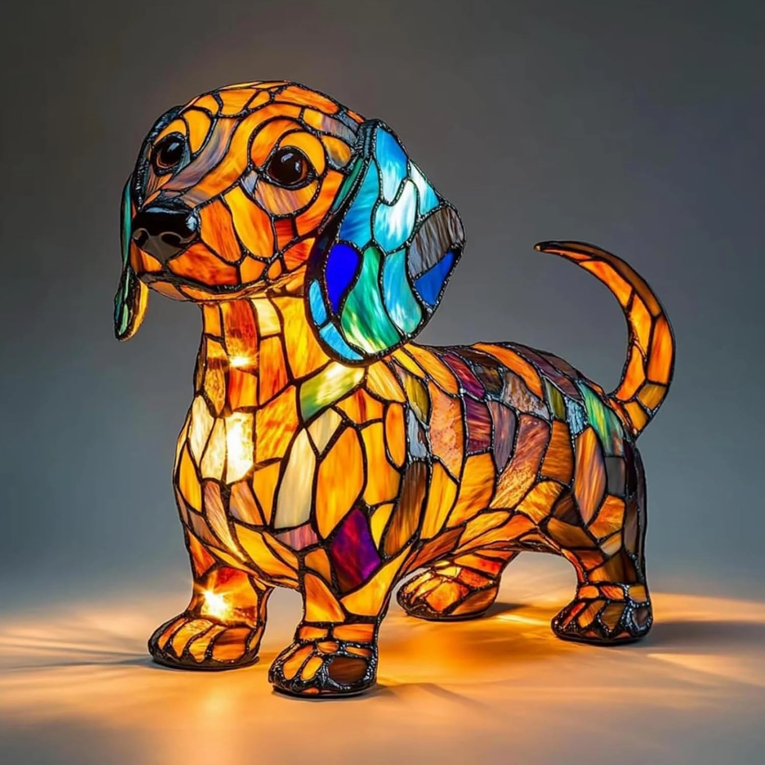 Corgi Lamp, French Bulldog Lamp, Dachshund Lamps, Pug Lamps, Dog Series Art Night Light, Cute Pet Dogs Themed LED Table Lamps with Warm Ambient Glow, Fun Gift for Dog Lovers (Corgi A)