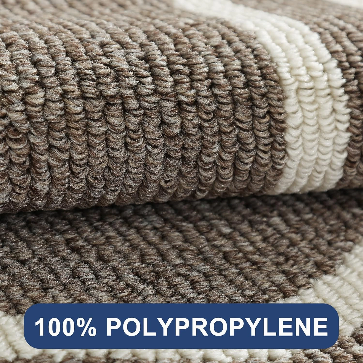 COSY HOMEER Long Kitchen Floor Mats for in Front of Sink Super Absorbent Kitchen Rugs and Mats 24"x48" Non-Skid Kitchen Mat Standing Mat Washable,Polypropylene,Brown,Frame
