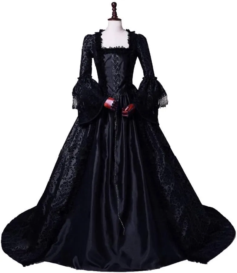 CountryWomen 18th Century Women's Rococo Ball Gown Victorian Masquerade Theme Costumes