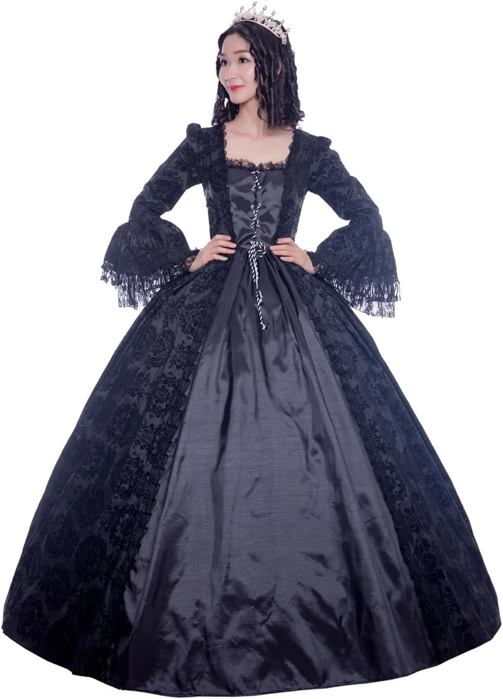 CountryWomen 18th Century Women's Rococo Ball Gown Victorian Masquerade Theme Costumes