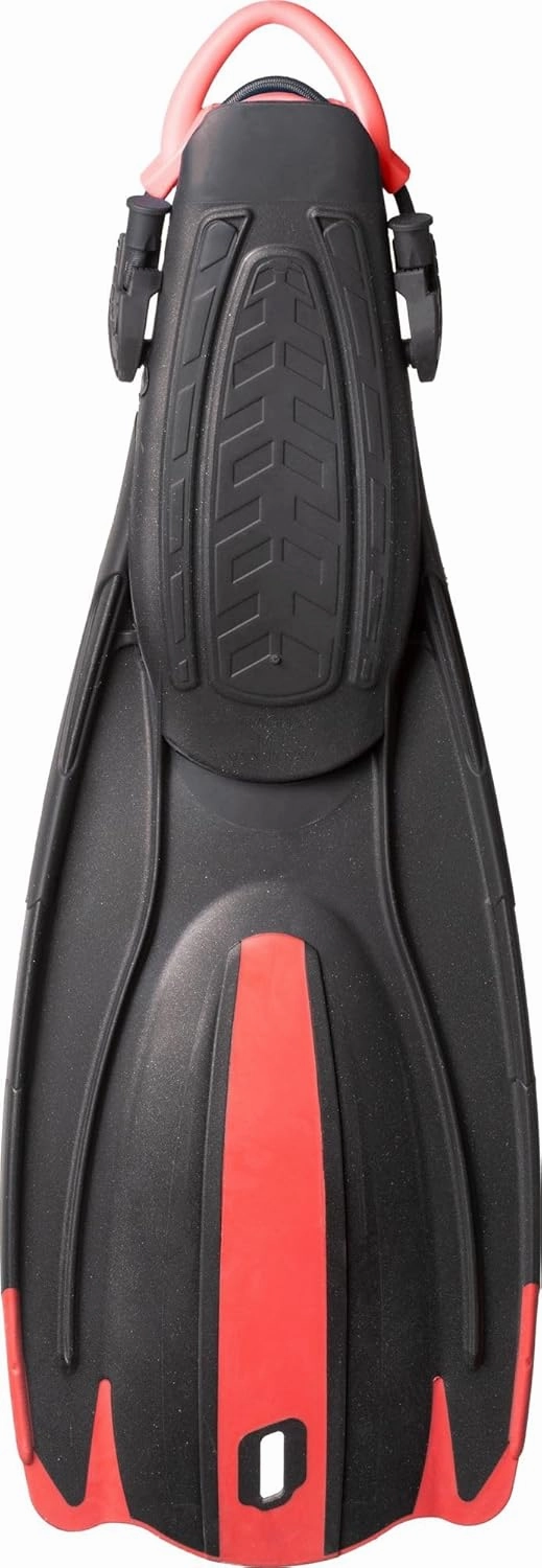 Cressi Adult Short Adjustable Fins - Snorkeling Versatile Open Heel to Use Also Barefoot - Maui: Made in Italy