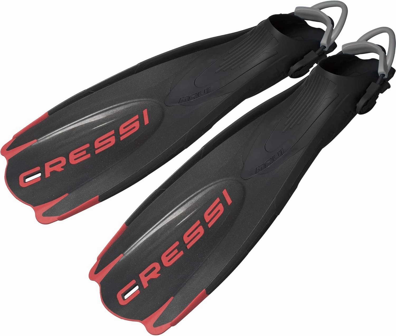 Cressi Adult Short Adjustable Fins - Snorkeling Versatile Open Heel to Use Also Barefoot - Maui: Made in Italy