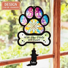 Custom Personalized Memorial Pet 2 Layers Wood Suncatcher - Memorial Gift Idea For Dog/ Cat/ Horse Owner