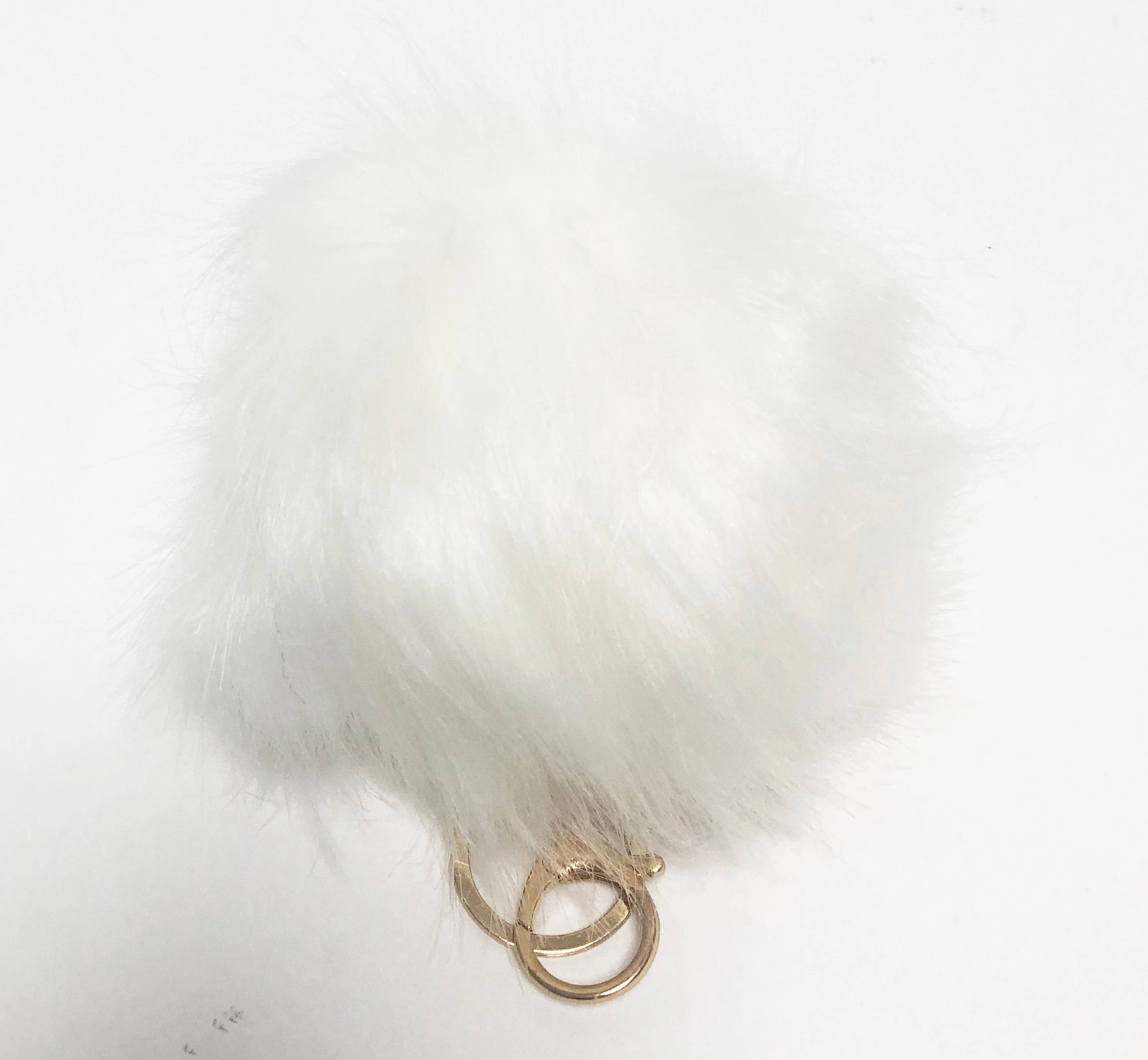 Cute Faux Fur Ball Pompom Keychain City elf Car Ring, Handbag Tote Bag Pendant Purse Charm