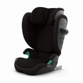 Cybex Solution G2 Folding High-Back Booster Seat - Lightweight, Travel-Friendly, Rigid Latch Installation, Linear Side-Impact Protection, Height Adjustable, Moon Black