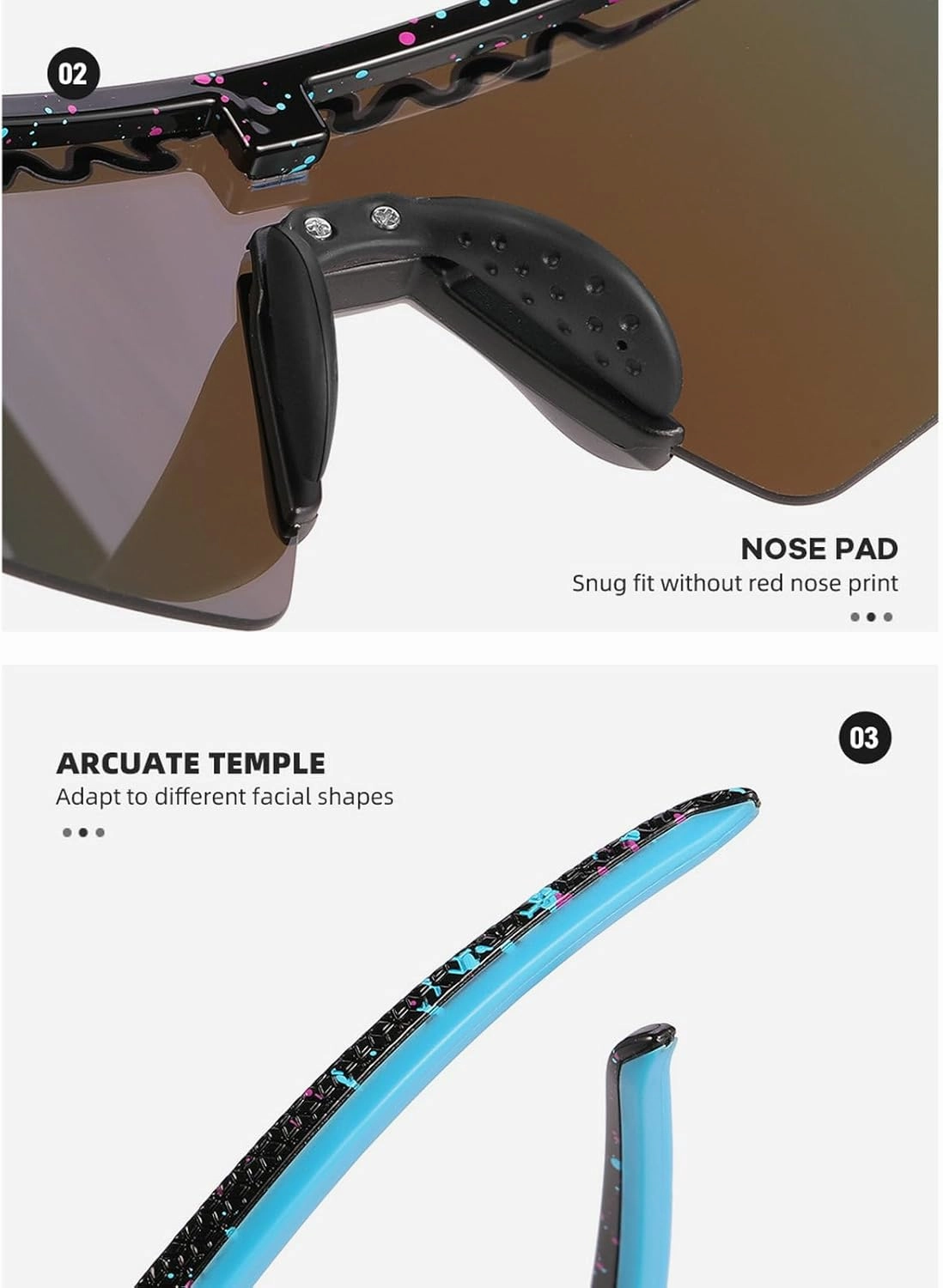 Cycling Sunglasses UV400 For Youth Boys Girls Kids Children Outdoor Baseball Sport Glasses
