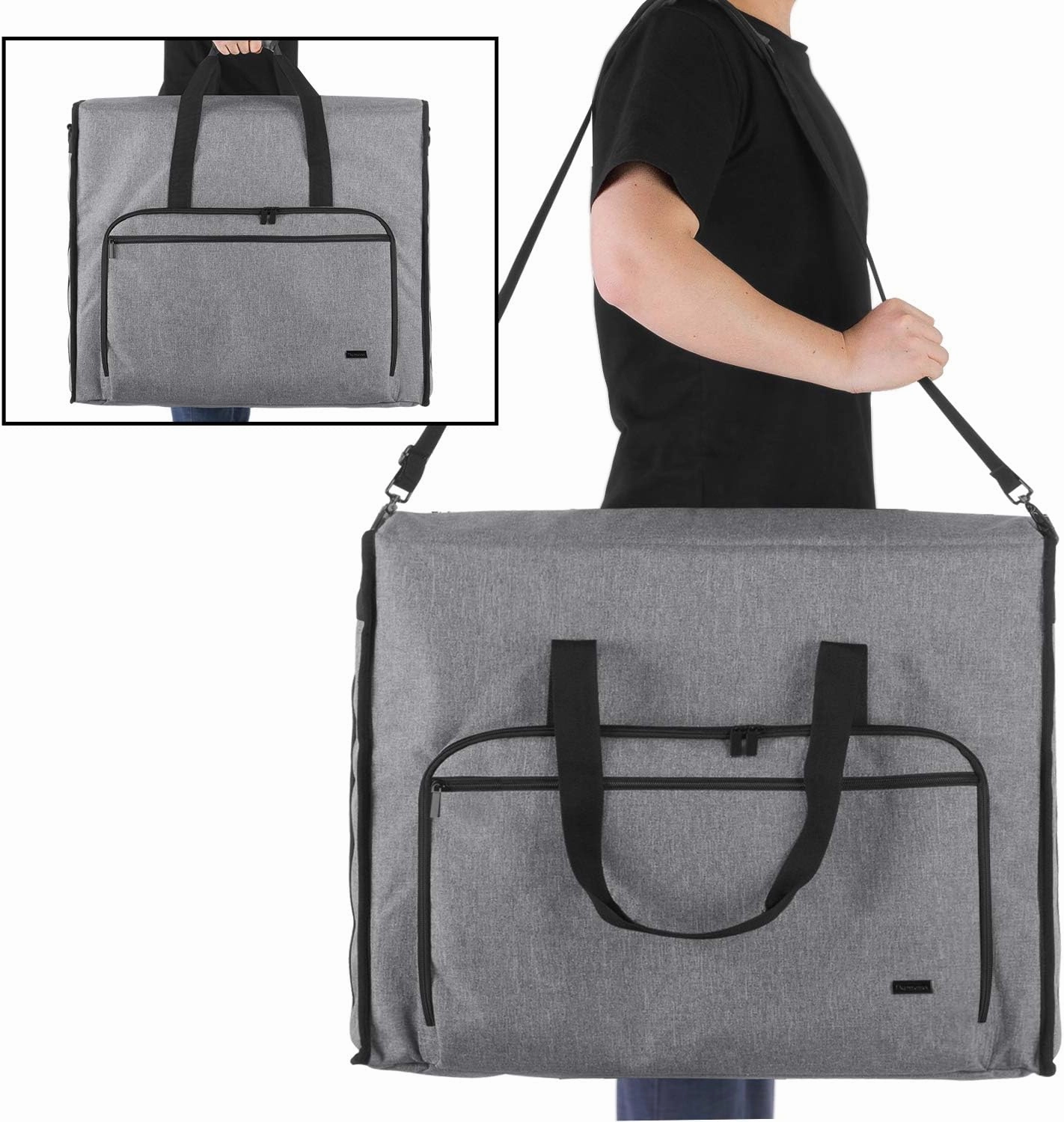 Damero Carrying Tote Bag Compatible with Apple 27" iMac Desktop Computer, Travel Storage Bag for iMac 27-inch and Other Accessories, Gray