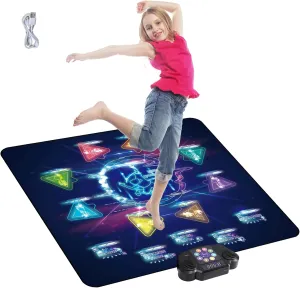 Dance Mat for Kids, Rechargeable Kids Dance Mat for Girls Boys, 8-Button, Bluetooth, Electronic, Rechargeable and 8-Hour Playtime. Gifts to Get Fit and Have Fun, Girl Toys, Boys Toys