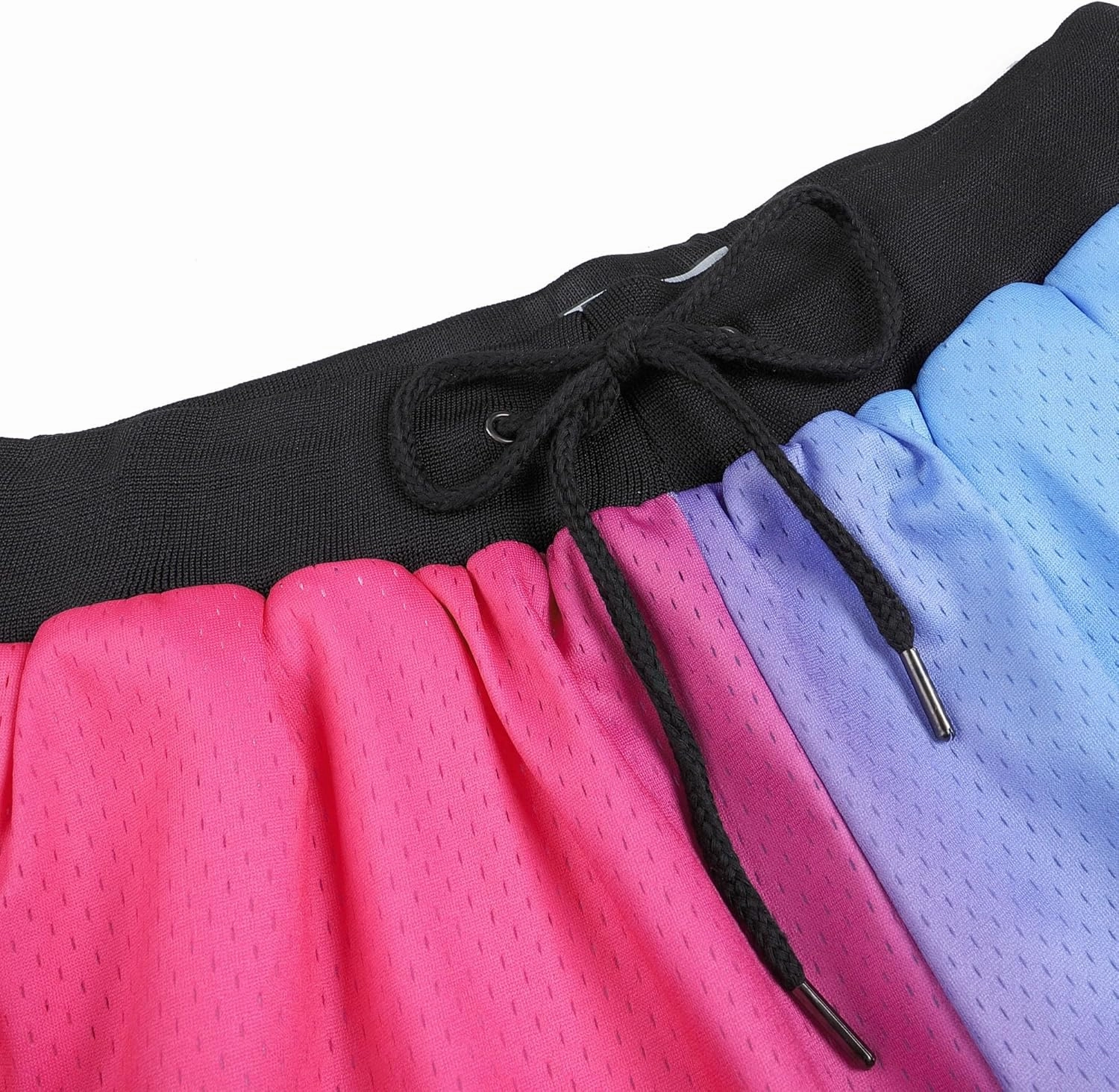 DEHANER Men's Basketball Shorts with Zip Pockets for Workout Gym Sports, Featuring Breathable Mesh Fabric