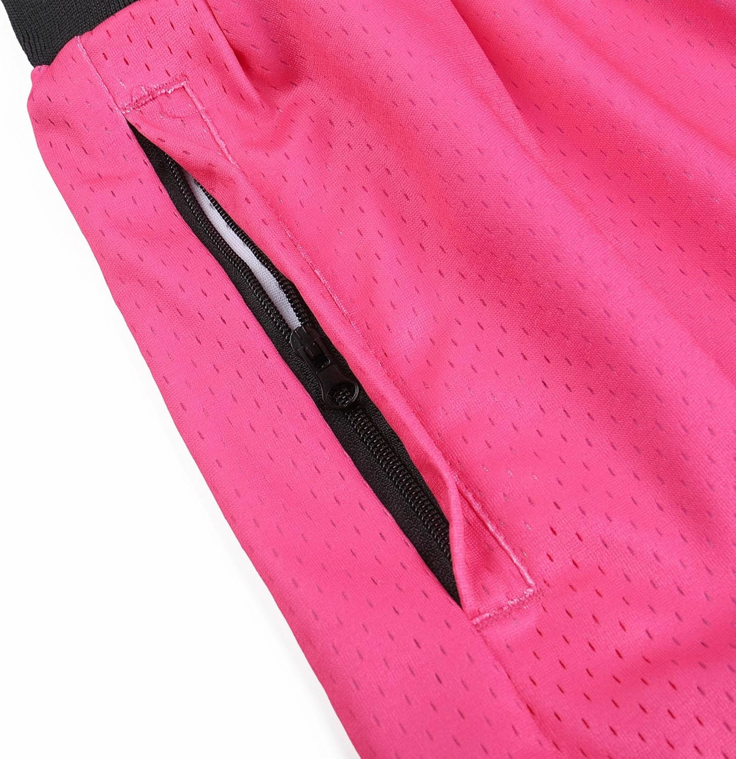 DEHANER Men's Basketball Shorts with Zip Pockets for Workout Gym Sports, Featuring Breathable Mesh Fabric