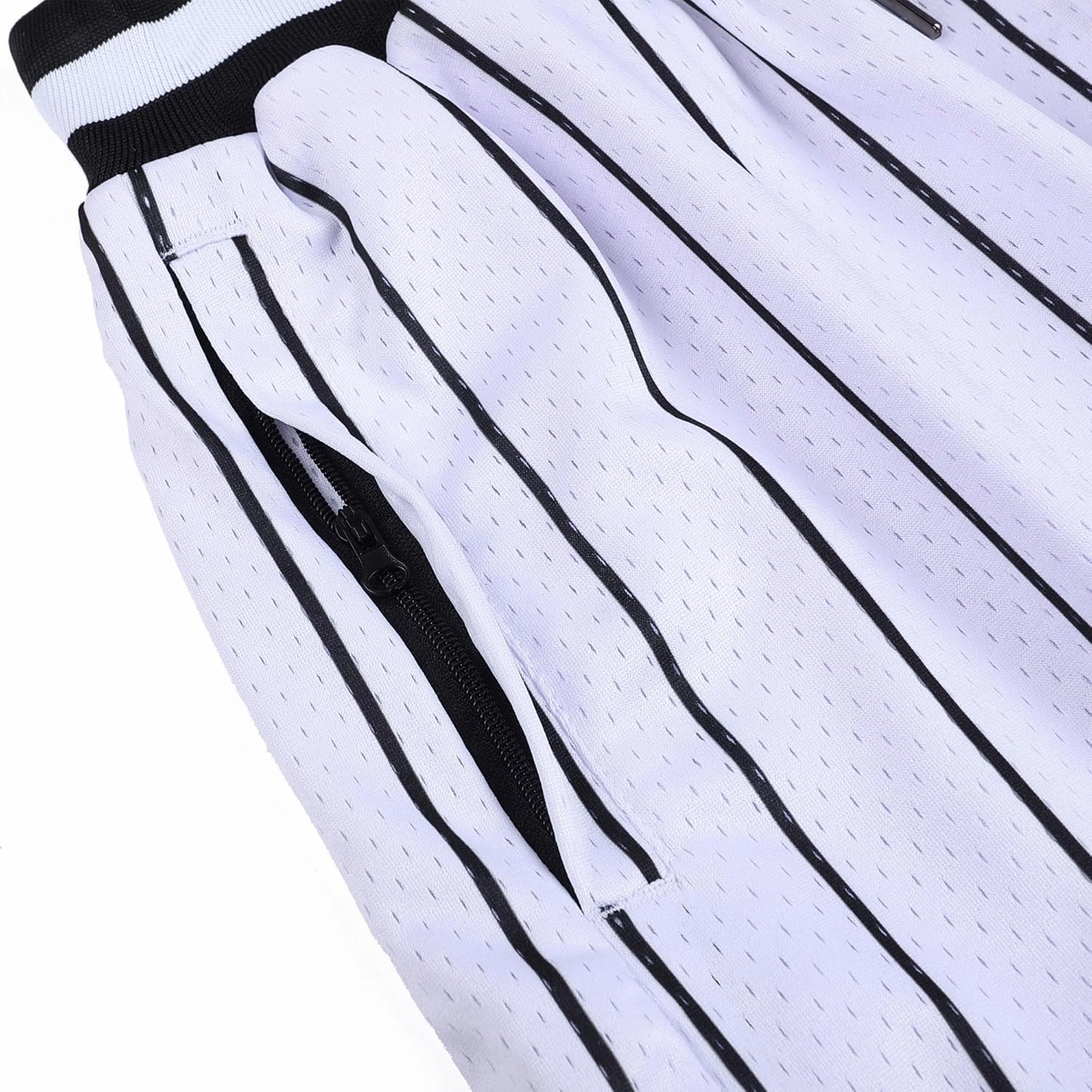 DEHANER Men's Basketball Shorts with Zip Pockets for Workout Gym Sports, Featuring Breathable Mesh Fabric