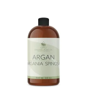 Deodorized Argan Oil - 16 oz - Pure, Morocco, Partially Filtered, Unscented, Non-GMO, Vegan, Bulk Carrier Oil for Skin, Hair, Face Body - Hydrating, Nourishing, Soothing - DIY, Soaps, Creams