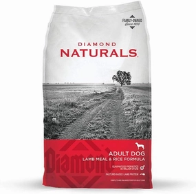 Diamond Naturals Adult Dry Dog Food Lamb Meal and Rice Formula Made with Lamb Protein, Probiotics and Essential Nutrients to Support Balanced and Overall Health 20LB