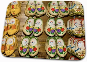 Dish Drying Mat - Wooden shoes, Noordhuizen village, theme park, Holland, Michigan, USA Randa Bishop - Shops