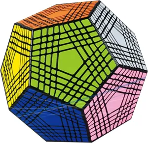 Dodecahedron Speed Cube Black Sticker, Megaminx Magic Cube 3D Puzzle Cube Brain Teasers Puzzles Toys