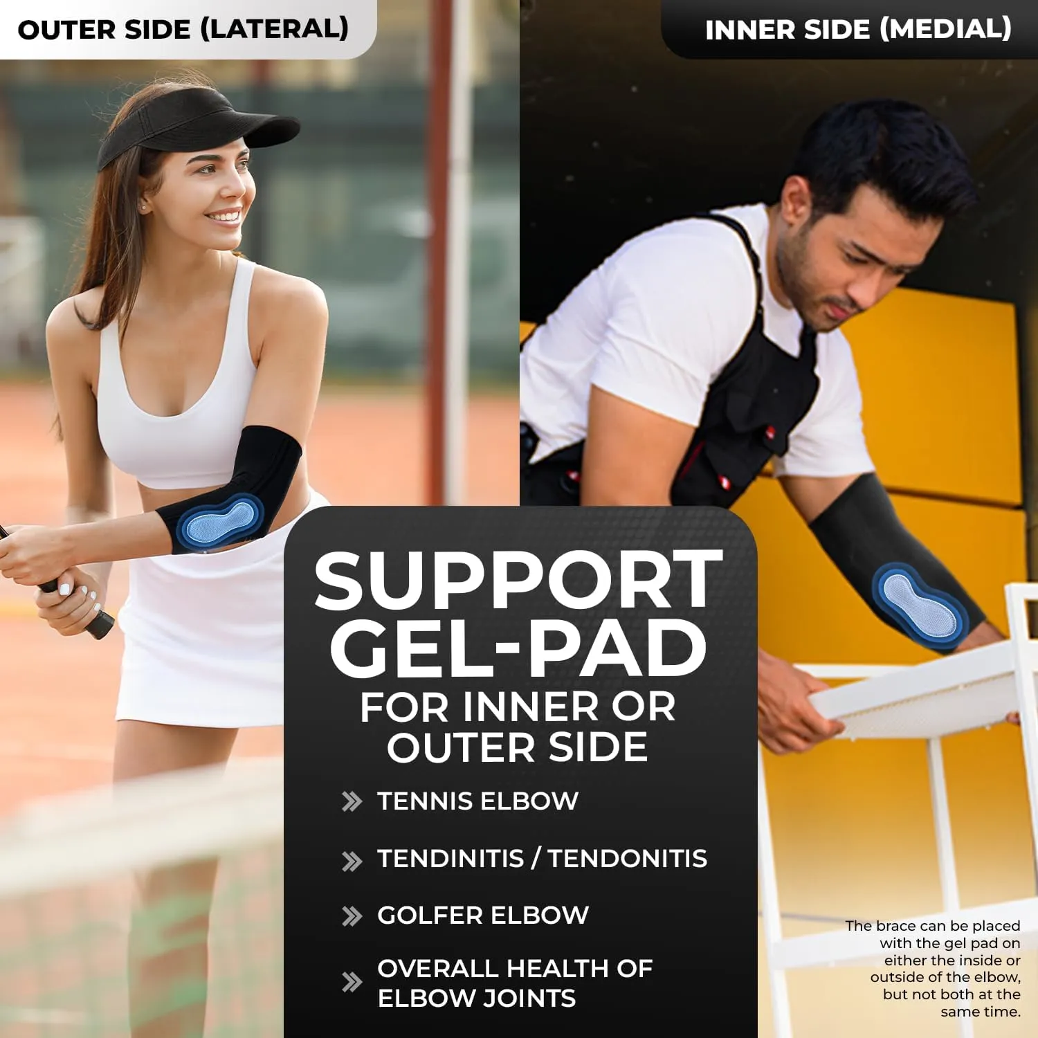 DR. BRACE® Elite Elbow Brace Support, Breathable Elbow Compression Sleeve with Gel Pad for Golfer's, Tennis Elbow & Tendonitis Treatment & Pain Relief 2024