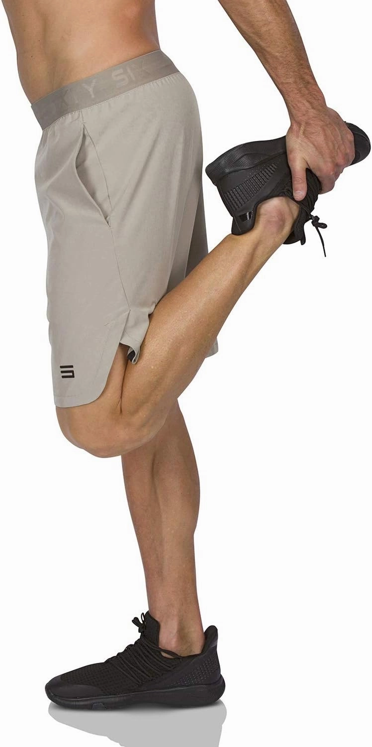 Dry FIT Gym Shorts for Men - Mens Workout Running Shorts - Moisture Wicking with Pockets and Side Hem