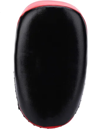 Durable PU Arc Kick Pad Training Foot Target Boxing Taekwondo Punching Pad High Density Shock Absorbing Wear for Gym Home Martial Arts Practice Black 477g