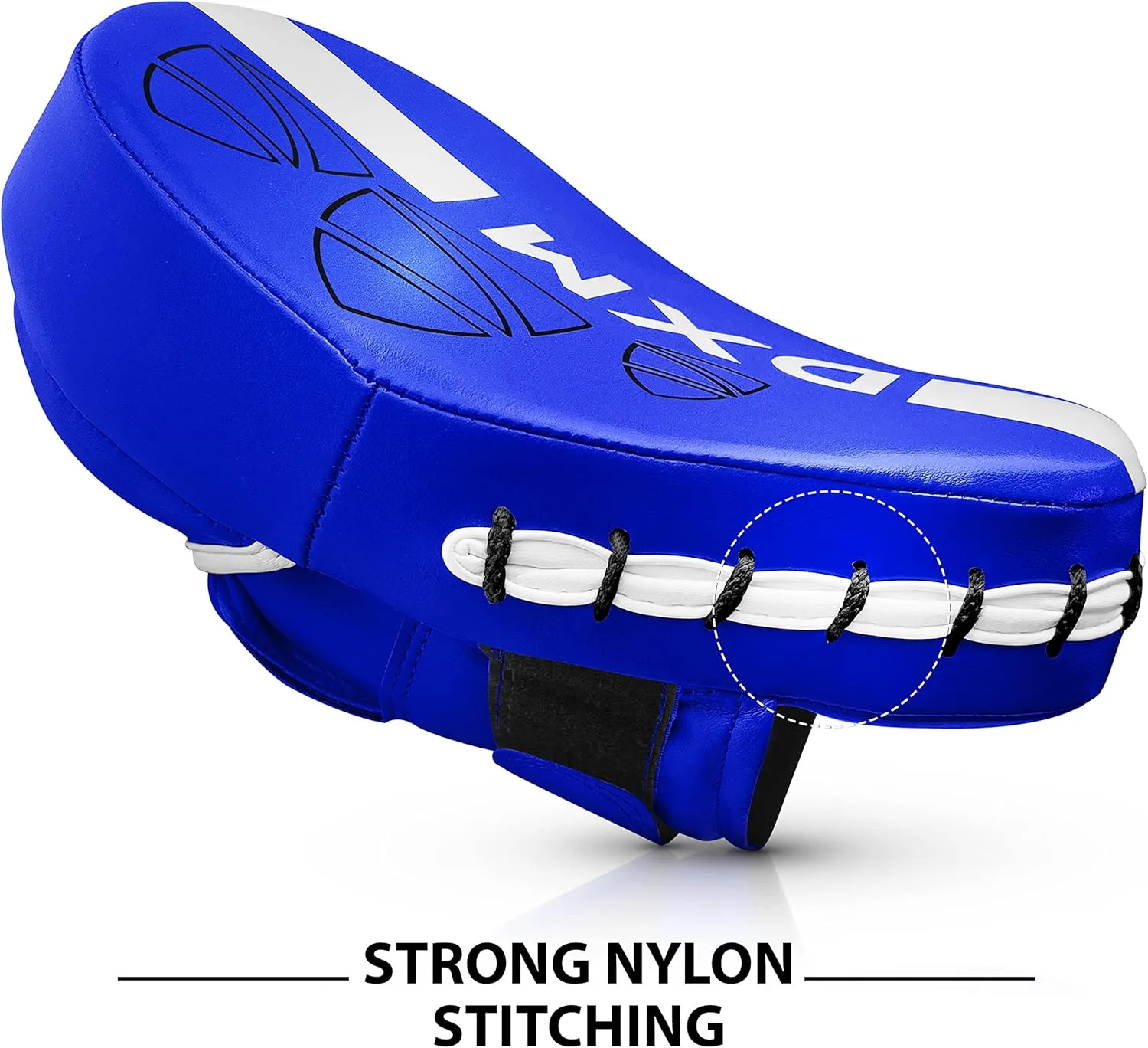 DXM SPORTS Muay Thai Boxing Pad for Training – Adjustable & Curved Focus Mitts for Karate Taekwondo Kickboxing Kick Pads Boxing Equipment for Sparing Gear, MMA