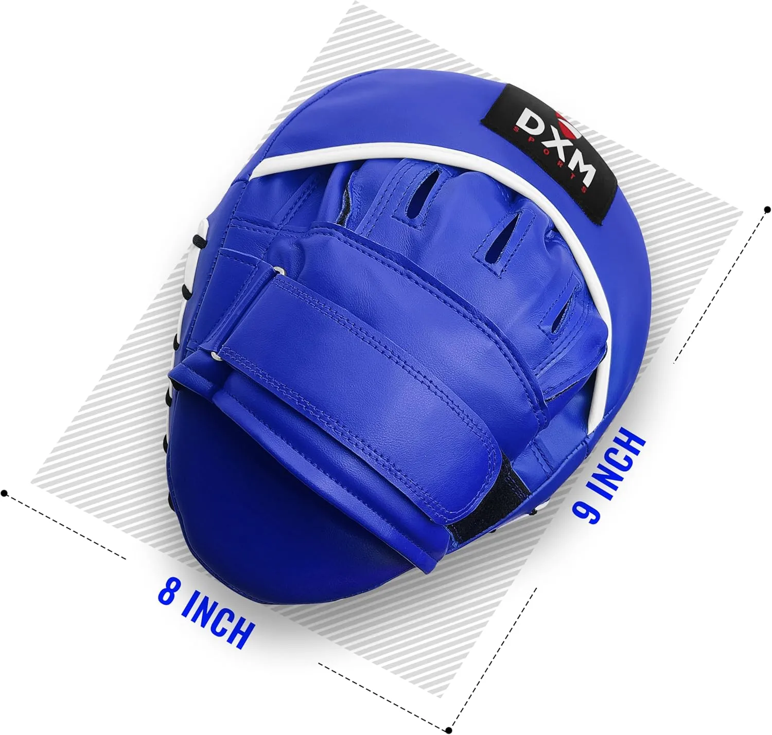 DXM SPORTS Muay Thai Boxing Pad for Training – Adjustable & Curved Focus Mitts for Karate Taekwondo Kickboxing Kick Pads Boxing Equipment for Sparing Gear, MMA