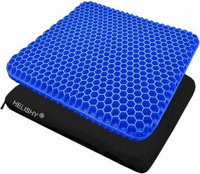 Egg Gel Seat Cushion, Breathable Gel Cushion Chair Pads with Non-Slip Cover for Home Office Car Wheelchair, Honeycomb Design Egg Seat Cushion As Seen On TV