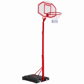 Elevate Your Game: Portable Basketball Hoop System, 6.9'-8.5' Adjustable Height for All Ages