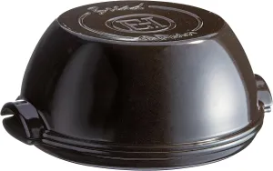 Emile Henry Ceramic Home eh509507 Set Bread, 32 x 30 x 15 cm, Ceramic, Charcoal, 32,5 x 30 x 15 cm