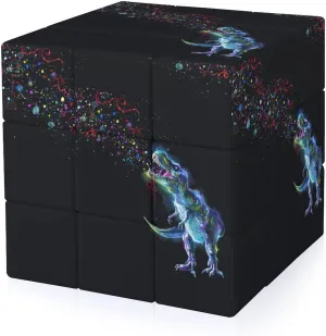 Emitting Rainbow Sparkles Funny 3x3x3 Cube Smooth Lightweight Puzzle for Adult Graphic Printing Travel